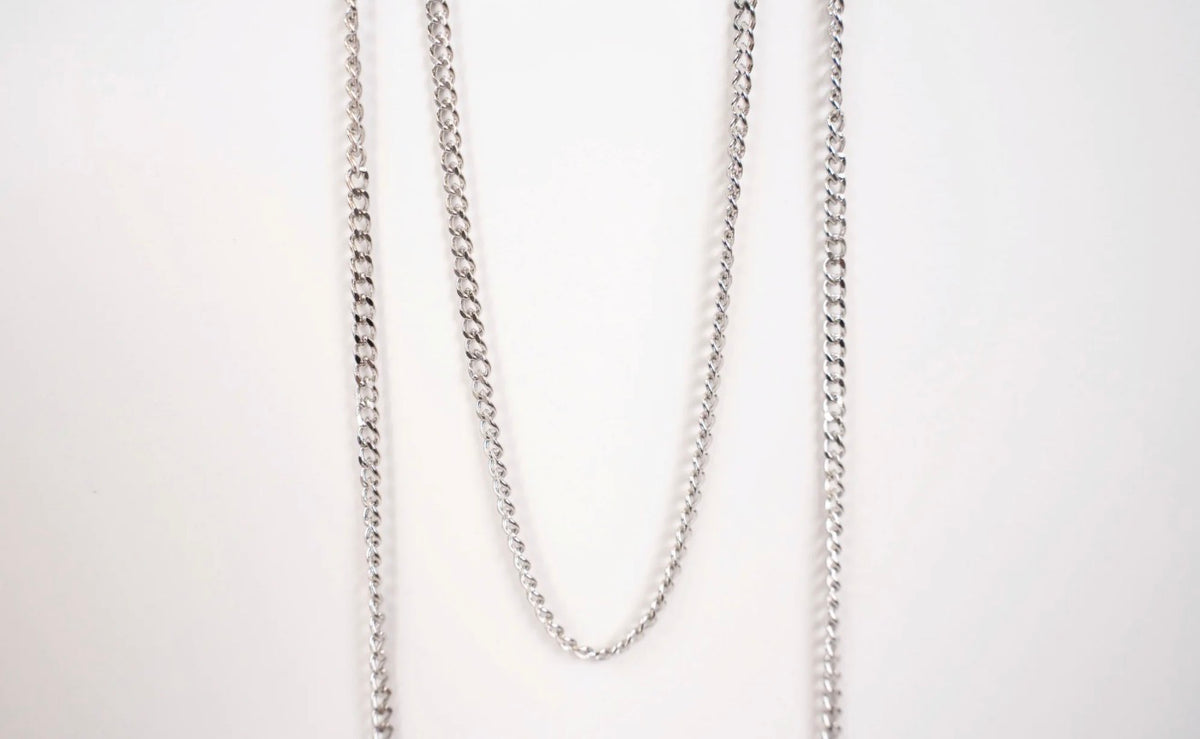 Stingray Silver PVD Chain Bracelet