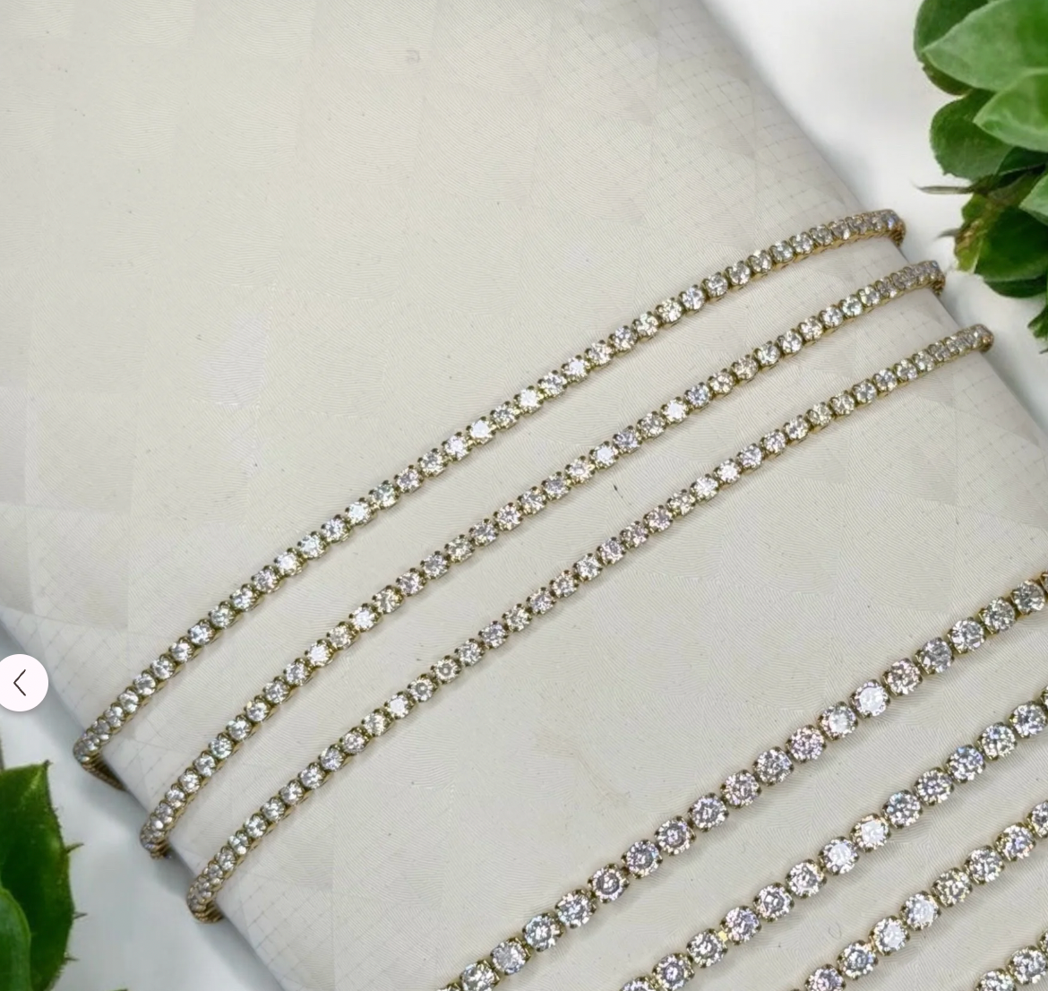 Katie Couture - Gold PVD Tennis Bracelet